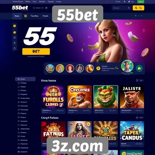 Interface do 55bet é amigável para usuários