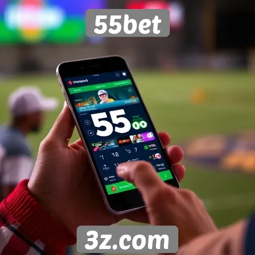 Experiência móvel do site 55bet é otimizada