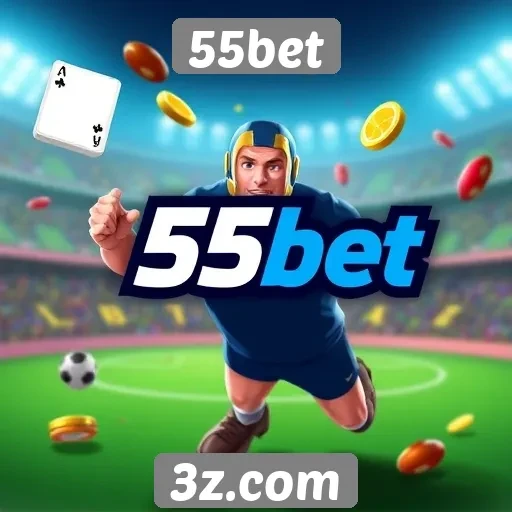 Variedade de jogos disponíveis na 55bet